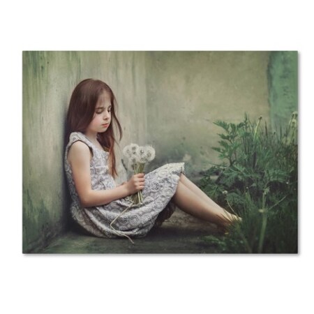 Trademark Fine Art Monique 'Behind The Corner' Canvas Art, 35x47 1X01702-C3547GG